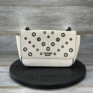 Victoria's Secret White Handbag Shoulder Chain Faux Leather